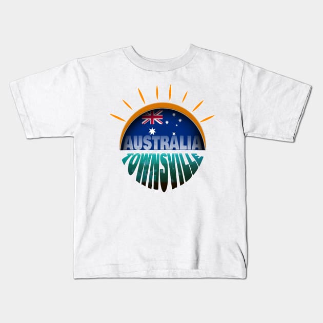 Townsville Australia, Welcome to Townsville Kids T-Shirt by mustaben